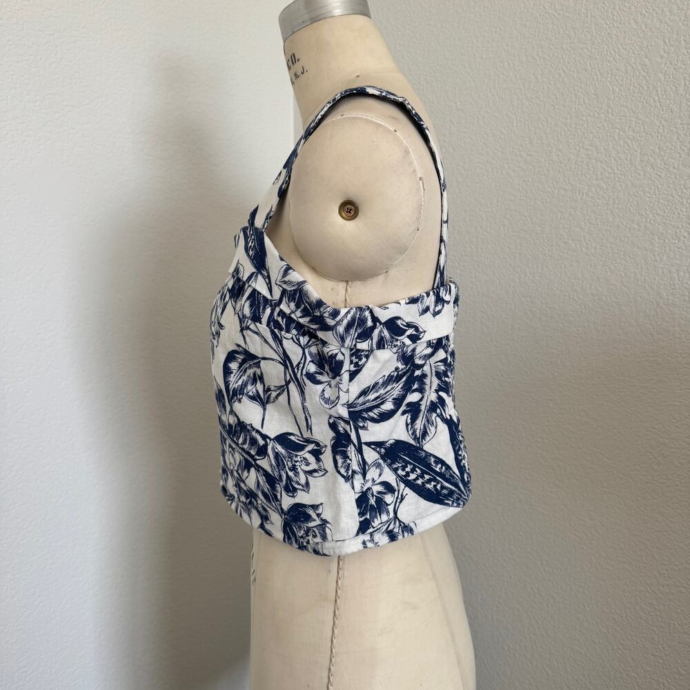 Abercrombie & Fitch| Crop Tank Cotton/Linen Blend size L - Picture 4 of 9